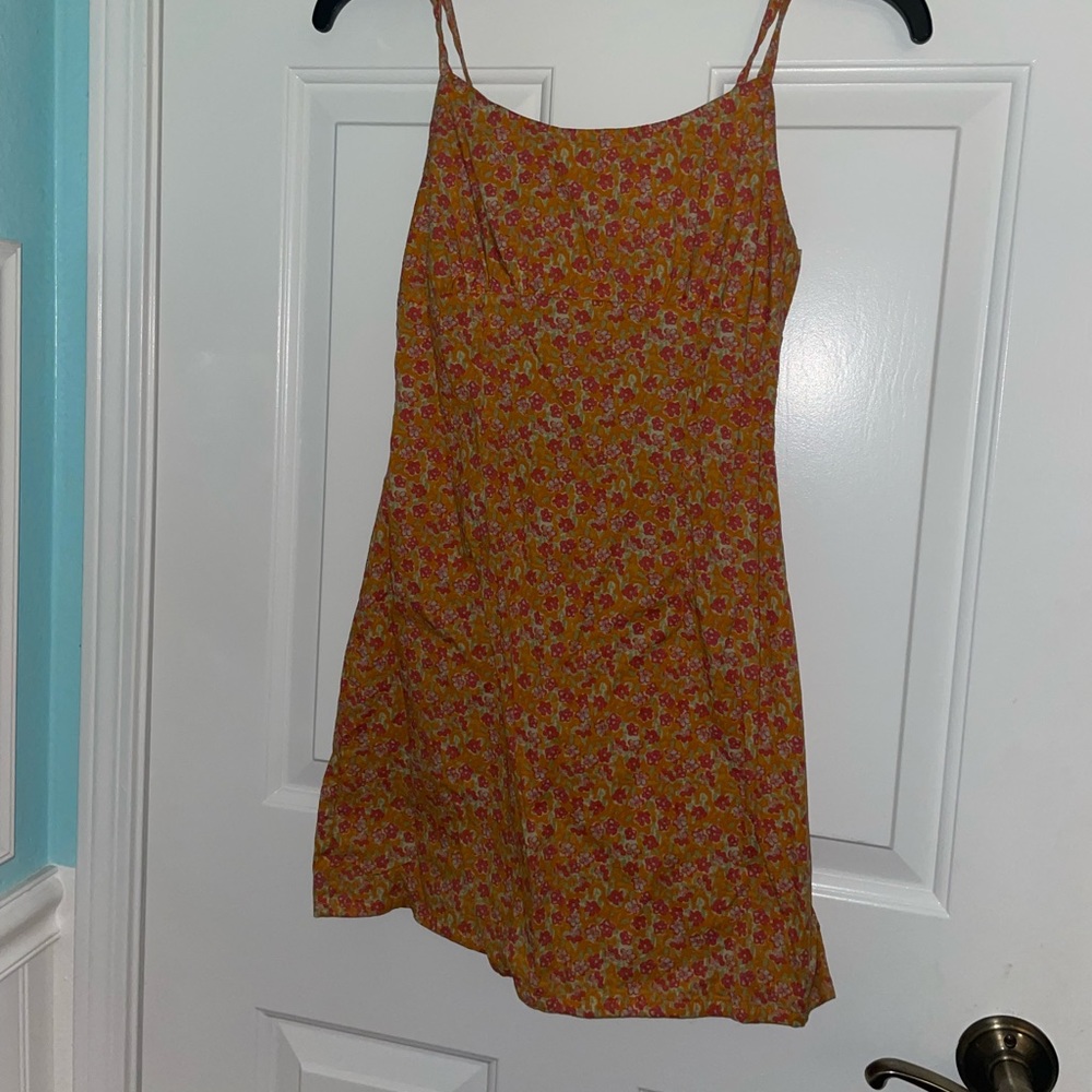 WILD FABLE floral backless sundress
